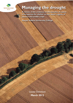 Managing the drought