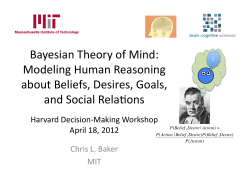 Bayesian Theory of Mind: Modeling Human Reasoning about