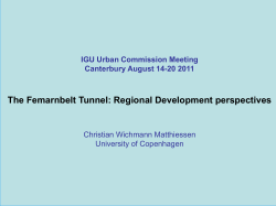 (editors): The Fehmarnbelt Fixed Link: Regional Development