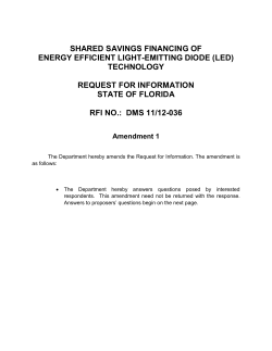 shared savings financing of energy efficient light