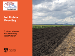 Soil Carbon Modelling