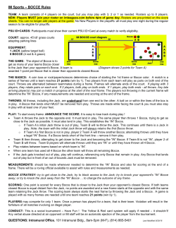 IM Bocce Rules