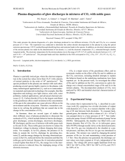 Plasma diagnostics of glow discharges in mixtures of CO2 with