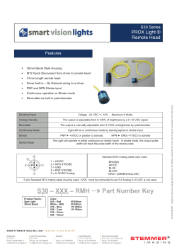 Smart Vision Lights S30 Prox Light Remote Head