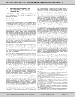 Equalization and clock recovery for a 2.5 - 10Gb/s 2-PAM/4