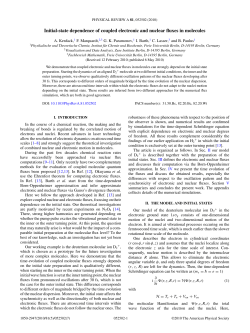Initial-state dependence of coupled electronic and nuclear fluxes in