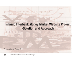 central banking course - Islamic Interbank Money Market