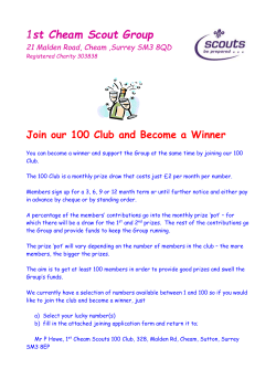 Sample Poster - 1st Cheam Scouts