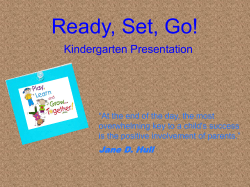 Ready, Set, Go! - Murrieta Valley Unified School District
