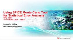 Gain Error and Monte Carlo Analysis
