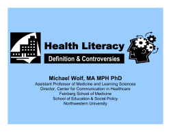 Health Literacy A Cognitive Factors Perspective