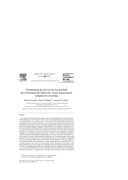 Determining the drivers for householder pro