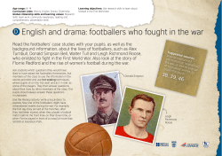 D English and drama: footballers who fought in the