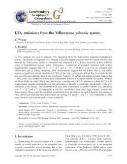 CO2 emissions from the Yellowstone volcanic system