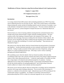 Modification of Polymer Surfaces using Electron Beam Induced Graft