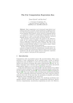 The F# Computation Expression Zoo