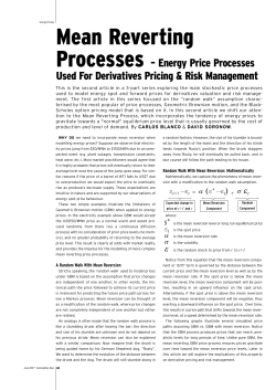 Mean Reverting - FinanzaOnline