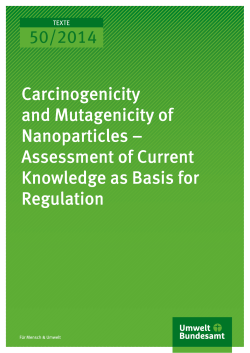 Carcinogenicity and Mutagenicity of Nanoparticles