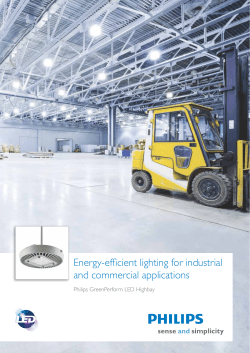 Energy-efficient lighting for industrial and commercial