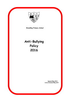 anti bullying policy - Brandling Primary School