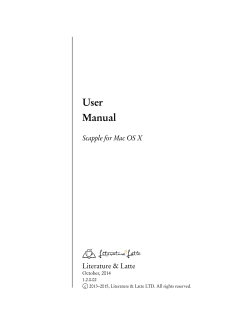 Scapple for Mac OS X - Literature and Latte