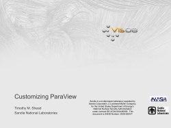 Customizing ParaView
