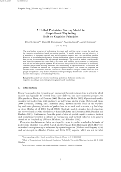 A unified pedestrian routing model for graph