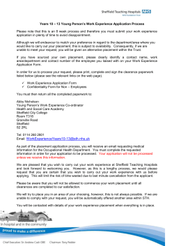 4 Claremont Place - Sheffield Teaching Hospital