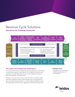 Revenue Cycle Solutions Fact Sheet