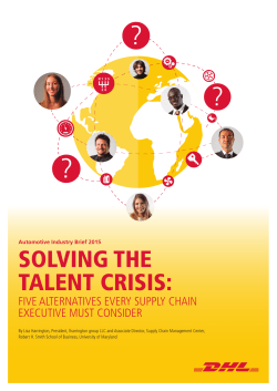 solving the talent crisis