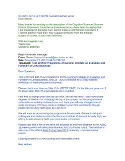 On 2010-12-13, at 7:08 PM, Gerald Edelman wrote: Dear Stevan