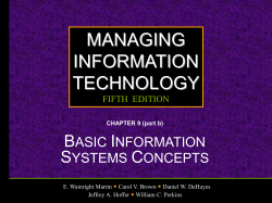 Managing Information Technology