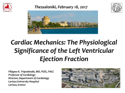 Cardiac Mechanics: The Physiological Significance of