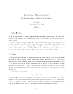 Equilibrium in a Production Economy