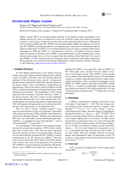 Excited-state Wigner crystals