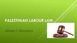 Palestinian labour law.