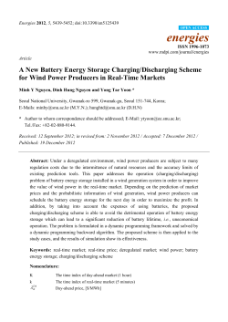 A New Battery Energy Storage Charging/Discharging