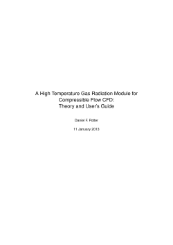 A High Temperature Gas Radiation Module for Compressible Flow