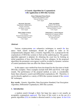 A Genetic Algorithm for - International Journal of Network Security