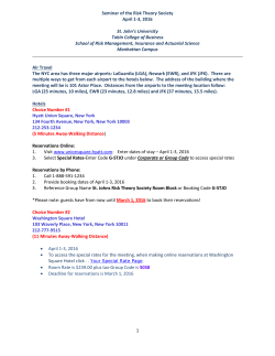1 Seminar of the Risk Theory Society April 1