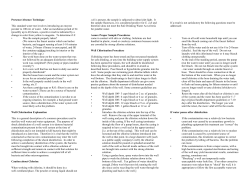 Presence/Absence Technique This standard water test involves