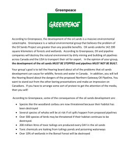 ENBRIDGE: Northern Gateway Pipeline Company
