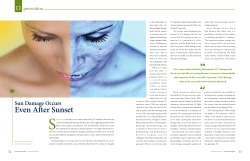 Sun Damage Occurs Even After Sunset