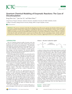 Quantum Chemical Modeling of Enzymatic Reactions: The Case of