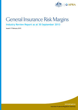 General Insurance Risk Margins 201309