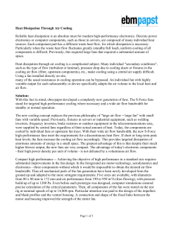 Heat Dissipation Through Air Cooling