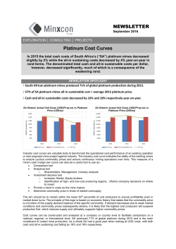 Platinum Cost Curves