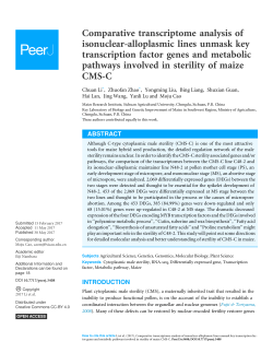 Comparative transcriptome analysis of isonuclear