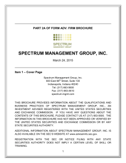 SPECTRUM MANAGEMENT GROUP, INC.