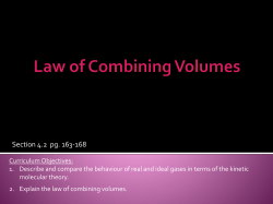 4.2a Law of Combining Volumes
